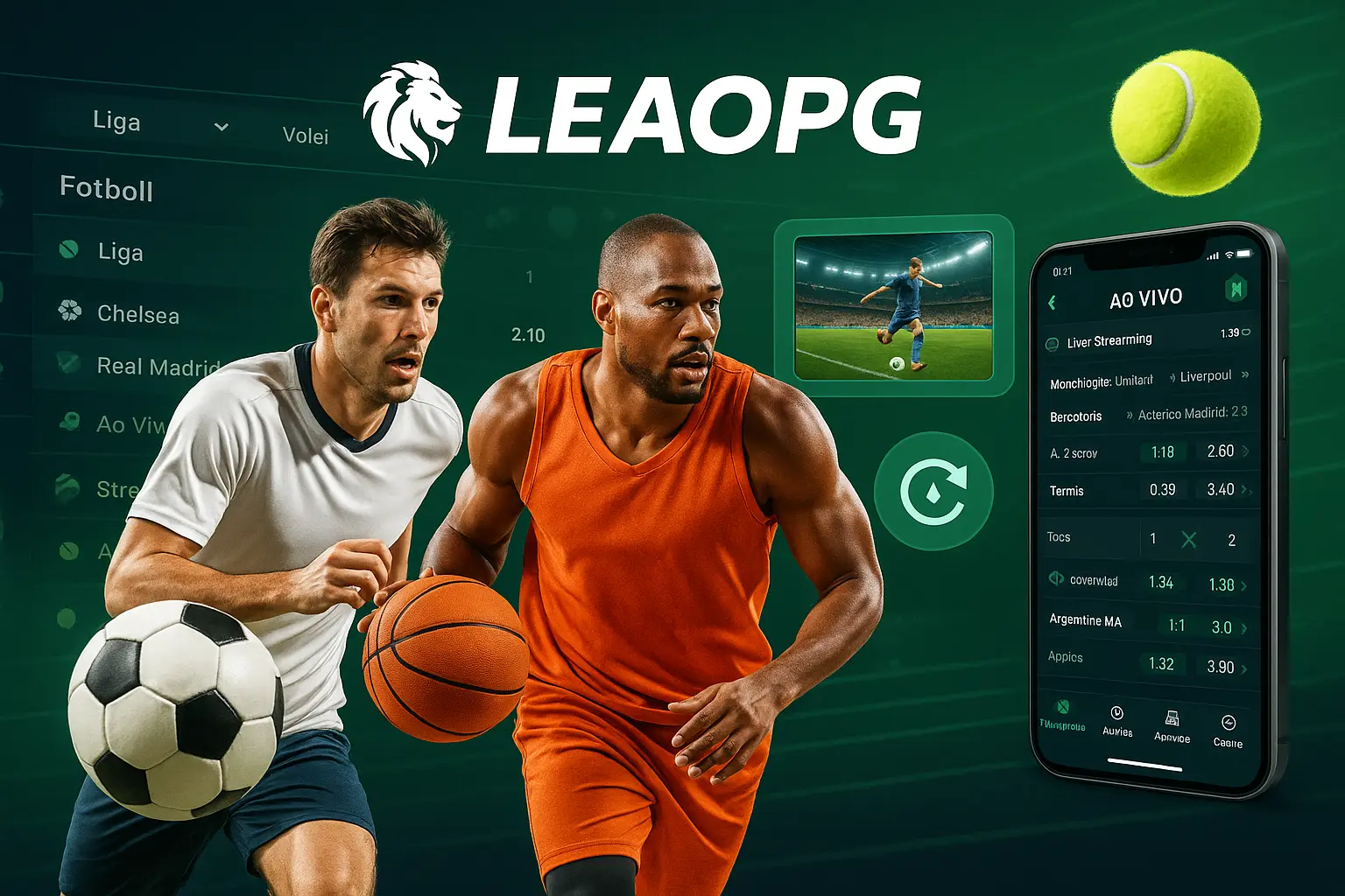 Aposte em apostas esportivas no cassino online LEAOPG