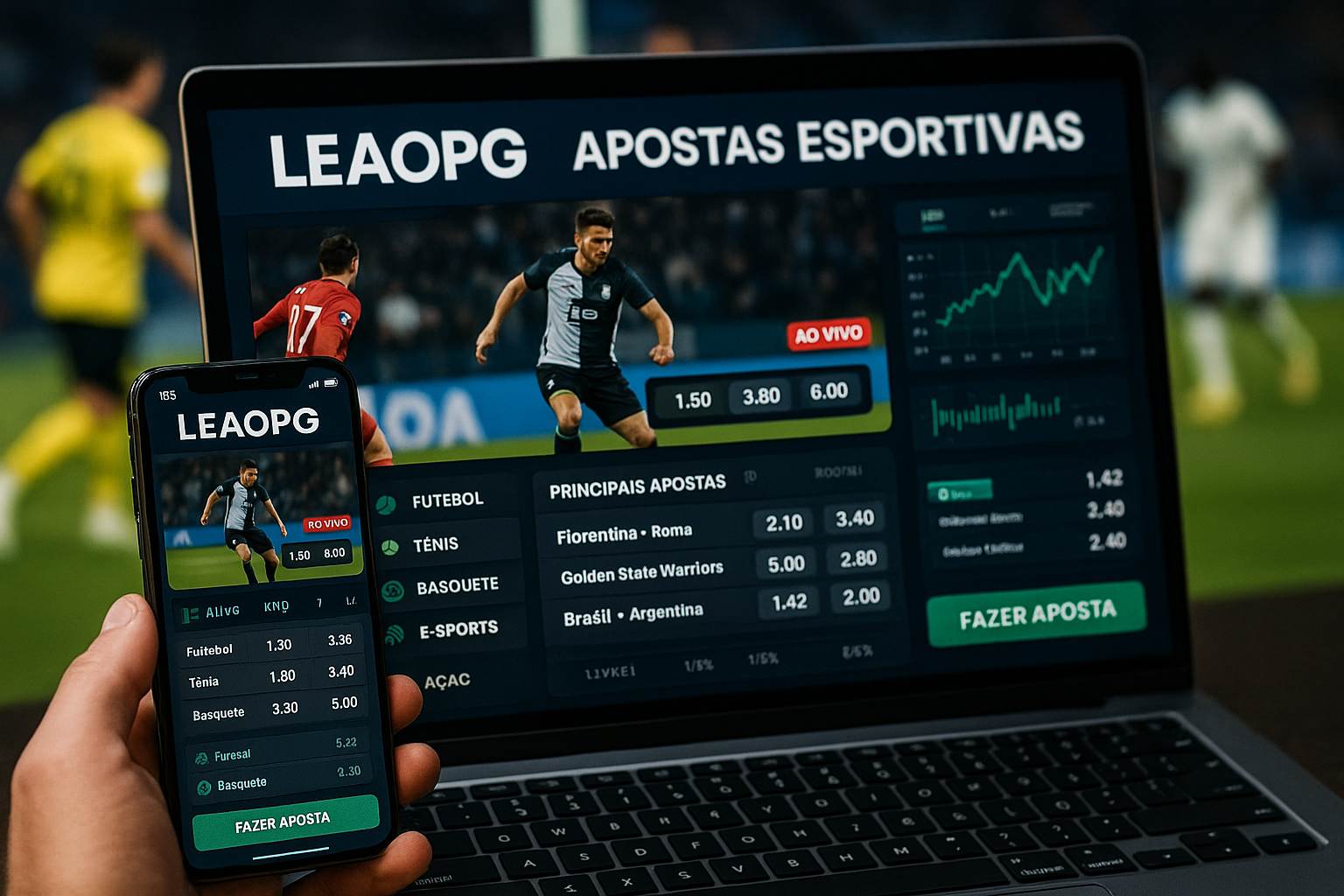 Apostas esportivas no cassino online LEAOPG